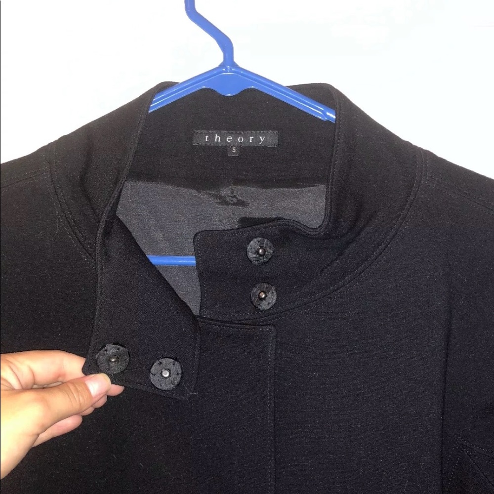 Theory Black Jacket Small - image 5
